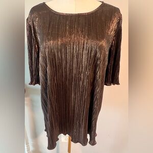 Ann Taylor metallic blouse, large